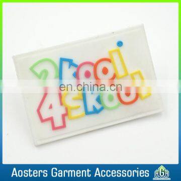 custom garment logo 3D pvc soft rubber label