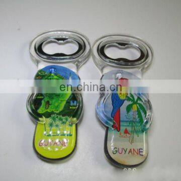 photo insert plastic acrylic bottle opener keychain