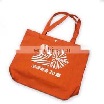 Custom Personalized Red Cotton Tote Bags Printed Logo photo-3