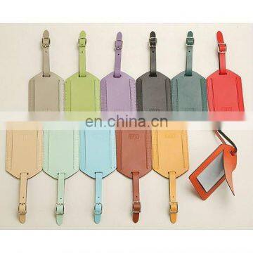 wholesale Wedding Custom PU Leather Various Color Luggage Tag