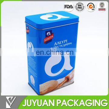 Flour sugar salt rice packaging metal tin box with 1500ml capability