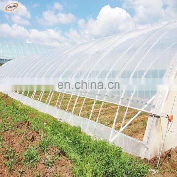 High quality single layer tunnel plastic film greenhouse for vegetable