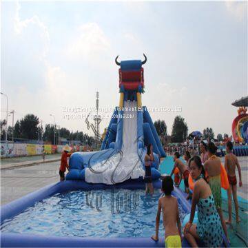 Customized inflatable adults water slide for sale