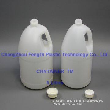 Round Plastic Bottles With Handle 5 Litres for Detergents photo-4