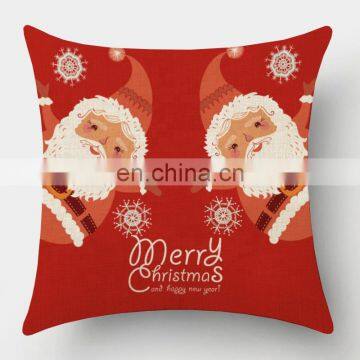 I@home Christmas Theme Simple Style Chair Sofa Linen Pillow Cushion Cover