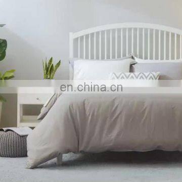 Luxury Brand Warm Beige White Microfiber Twin Queen King Size Bed Sheet Duvet Cover With Zip