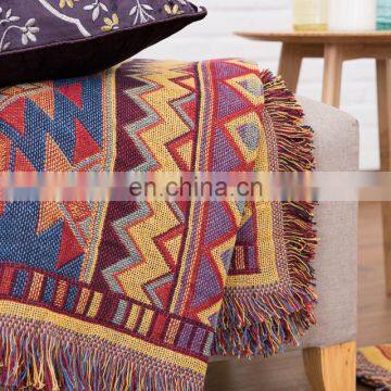RAWHOUSE Factory Wholesale Cheap Woven Bohemian Travel Throw Blanket Tapestry photo-5
