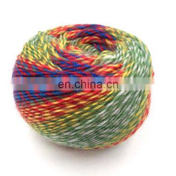 cheap 100% wool yarn  colorful for hand knitting