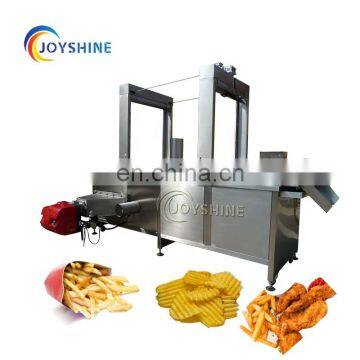 Gas Or Electric Heating Continous Meat Fryer for Chicken Shrimp Small Yellow Croaker Frying Machine