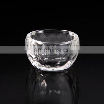 nail art crystal&acrylic glass cup dappen dishes for liquid or powders