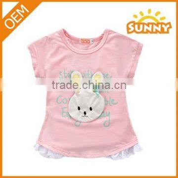 2015 Hot Sale Cute Summer Girl's Clothing T-shirt