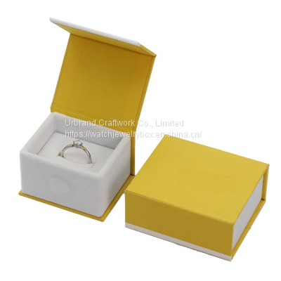 Texture Paper Jewelry Box for Ring and Necklaces With Custom Logo Price photo-2
