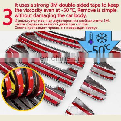 for Dodge Grand Caravan MK5 2008~2020 Chrome Door Handle Cover Trim Catch Set Car Styling Accessories 2009 2010 2011 2012 2013