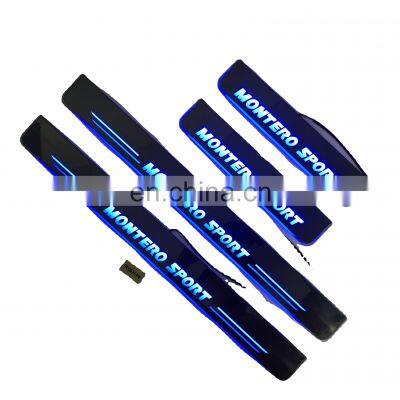 Led Door Sill Plate Strip for mitsubishi montero dynamic sequential style step light door decoration step