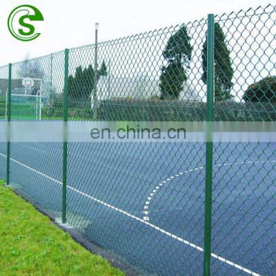 Cheap 5 6 8 ft football basketball field fencing used galvanize chain link fence panels for sale