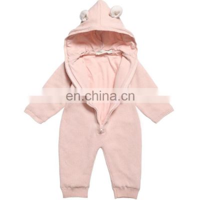 Pink Infant Clothing Long Sleeve Layette with Front Zipper