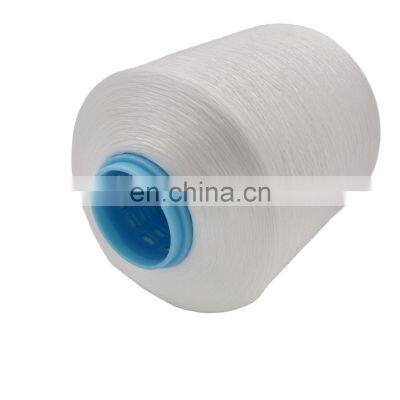 China Factory High Quality Polyester Thread Filament Heat Set Raw white  Polyester Sewing Thread Whole