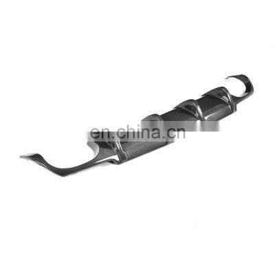 For Volkswagen VW Scirocco R Racing Style Carbon Fiber Rear Bumper Diffuser 15-18 photo-4