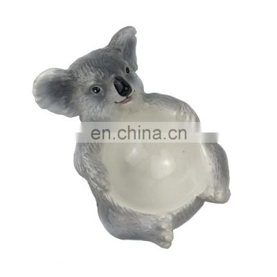 custom animal koala shape porcelain ceramic hen egg cup holder