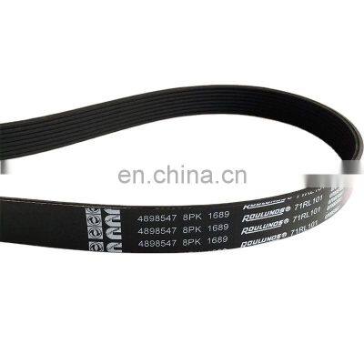 Dongfeng truck DCEC CUM*MINS ISBE  ISDE engine parts 4898547 Fan belt  8PK1689