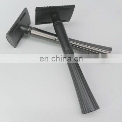 Popular Metal Silver Stainless Steel Custom Double Edge Safety Shaving Razor for Men photo-3