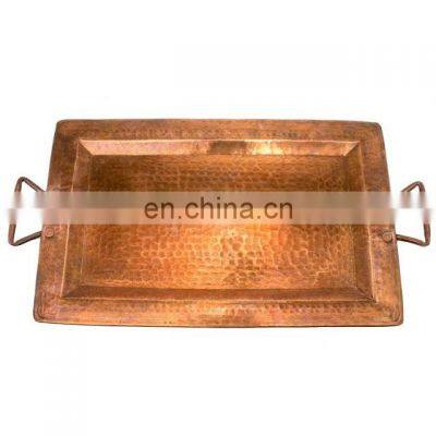 rectangle elegant copper tray