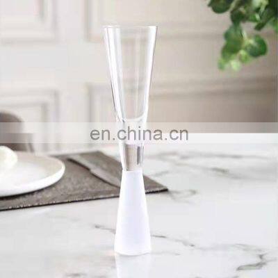 New Model Best Gift White Drinking Custom Glass Logo Wholesale Gold Flute Champagne photo-5