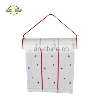 Eco-friendly Insect Trap Fruit Fly Paper Fly Glue Paper Roll Catcher photo-2