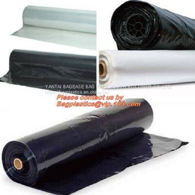 Construction Builder Film Waterproof Dampproof Clear / Black Plastic Poly Film Rolls PVC EPDM PONDS LINER Geomembrane photo-2