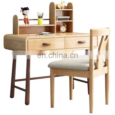 Nordic children oak solid wood writing desks study furniture study simple modern desks office computer desks with storage