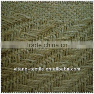 Fish bone jute decorative fabric