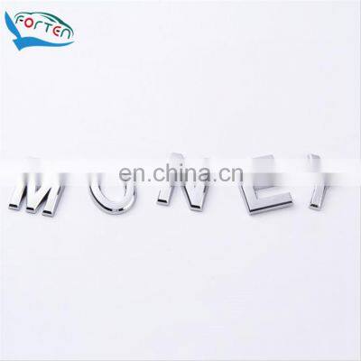 Customized ABS Style Chrome Letter Car Body Decoration Decal Car Emblem Badge Sticker