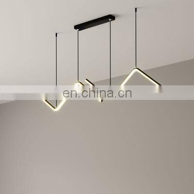 Golden LED Chandelier Nordic Modern Pendant Lamp Living Room Hanging Light