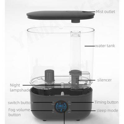 Smart Humidifier 5L Top Fill Tabletop Led Light Night Digital Essential Oil Ultrasonic Humidifier