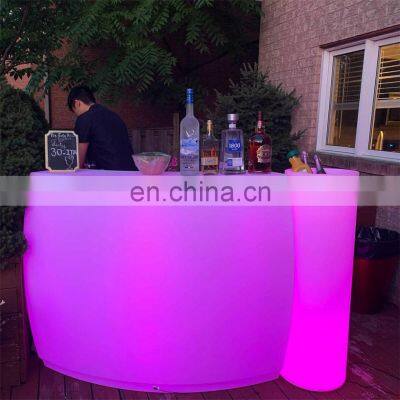 portable led bar counter used coffee shop restaurant party event rental furniture led lighted bar counter table for sale