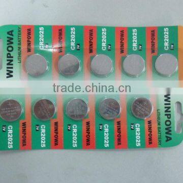 3v lithium cr2025 battery for watch with good price