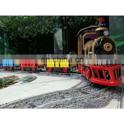 Amusement park kids train set electric train set on track