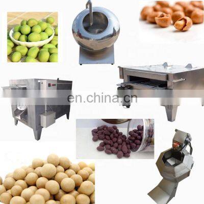 50kg/batch fried flour coated peanut making machine/fishskin peanut sugar coating machine