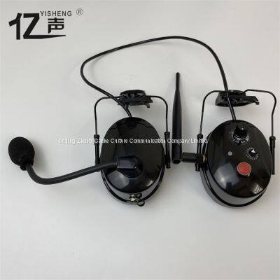 Professional Wireless Noise Reduction Intercom Half Duplex Headset Hanging on Safety Hat “YISHENG” YS-DJ-02H Series photo-4