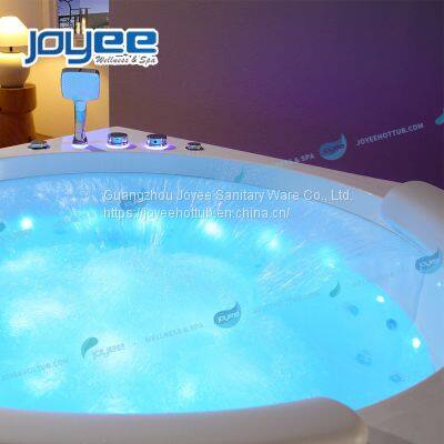JOYEE Cheap On Sale Acrylic Spa 3 Person Circle Indoor Whirlpool Bathtub Massage Bathtub photo-2
