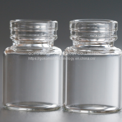 6ml24x35 Threaded Mouth bottle Glass reagent bottle Transparent color Screw Mouth Control Bottle Laboratory Sampling Sealed Bottle Medicine bottle