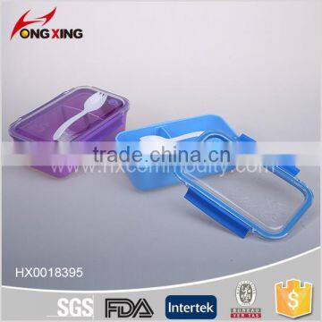 Plastic Food Storage School Office Lunch Box With Spoon photo-2