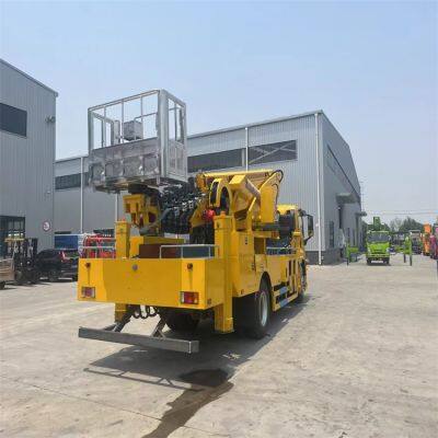 Isuzu 30-35 Meter High-altitude Work Vehicle Exported to Russian Manufacturers for Direct Sales, Customized According to Requirements photo-2
