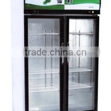 2 Glass Open Door Vertical Display Cooler-LC-1000 Upper Compressor photo-2