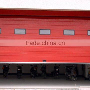 Guangzhou overhead garage doors, automatic sectional overhead pinch resistance garage door