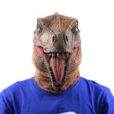 Jurassic World Dinosaur Mask Halloween Carnival Animal Theme Party Cosplay Park Dinosaurs Full Head Headgear Latex Masks photo-2