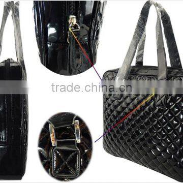 Bright Leather Lozenge Bag Wholesale Quilt Tote Bag photo-3