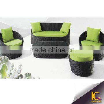 All weather outdoor rattan furniture lounge wicker sofa set resort hotel furniture sofa