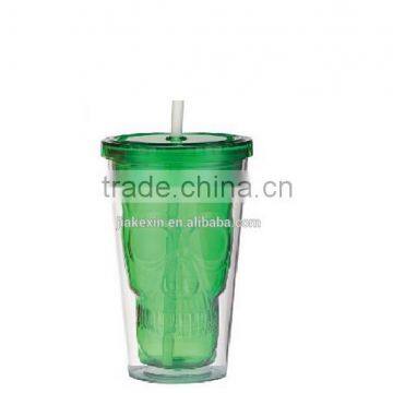 Double Wall Palstic Skull Bottle Bone China Mug Halloween Mug photo-4