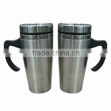 450ml unbreakable double wall stainless steel travel mug